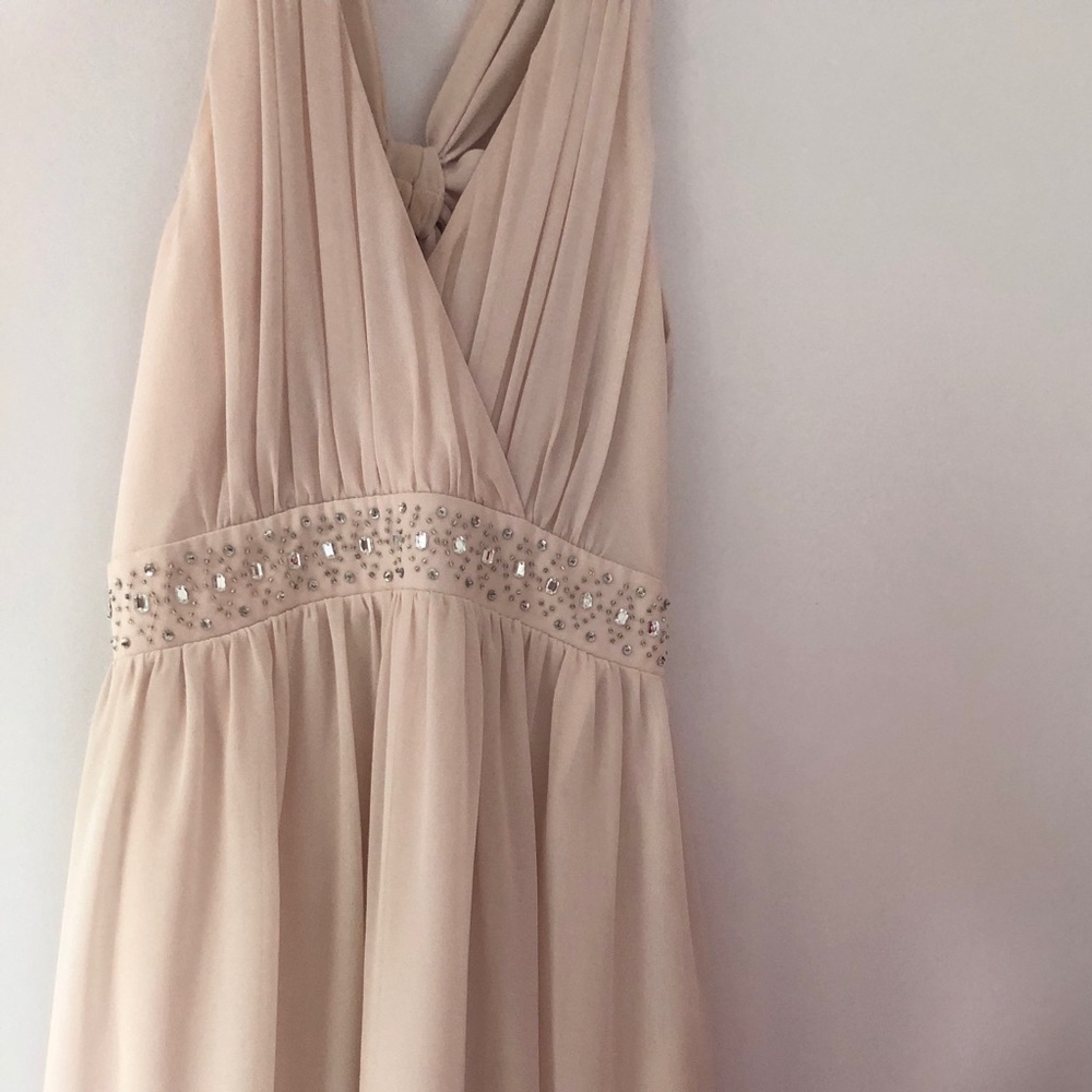 HIGH LOW BLUSH DRESS